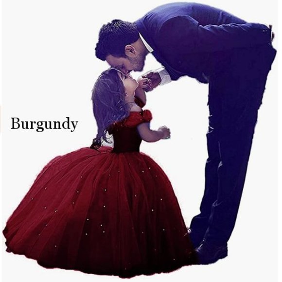 NEW Beautiful Sparkling Bling Rhinestone Blue Cinderella Gown Flower Gir… - Picture 9 of 14